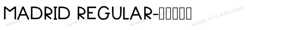 Madrid Regular字体转换